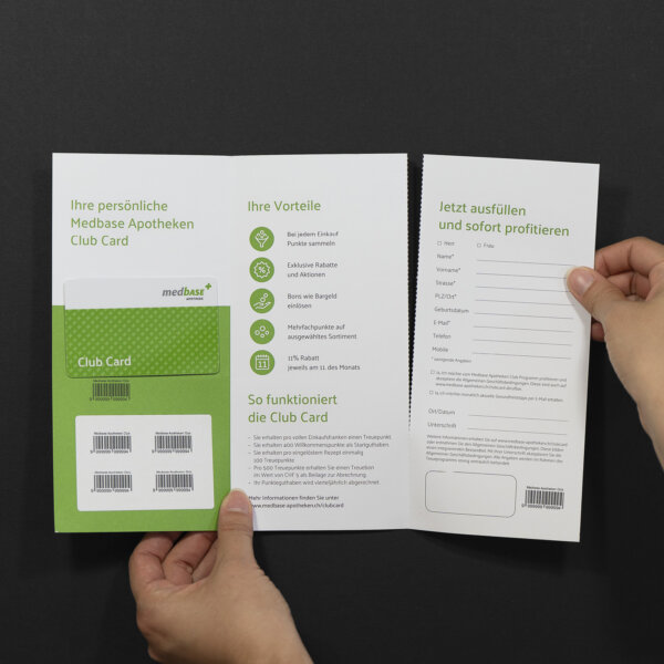 Famo Flyer mit Karte Med Base